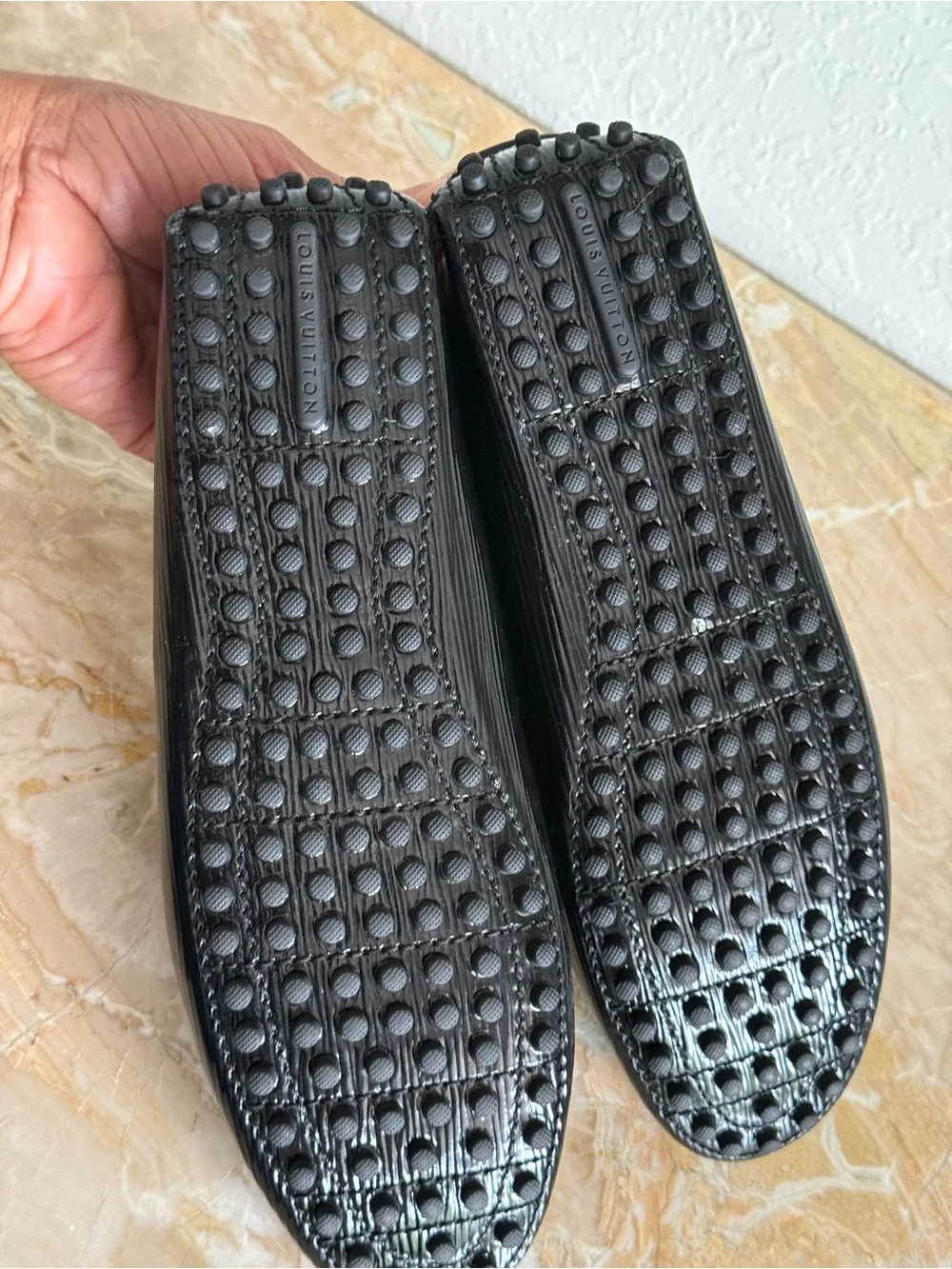 Louis Vuitton polished black